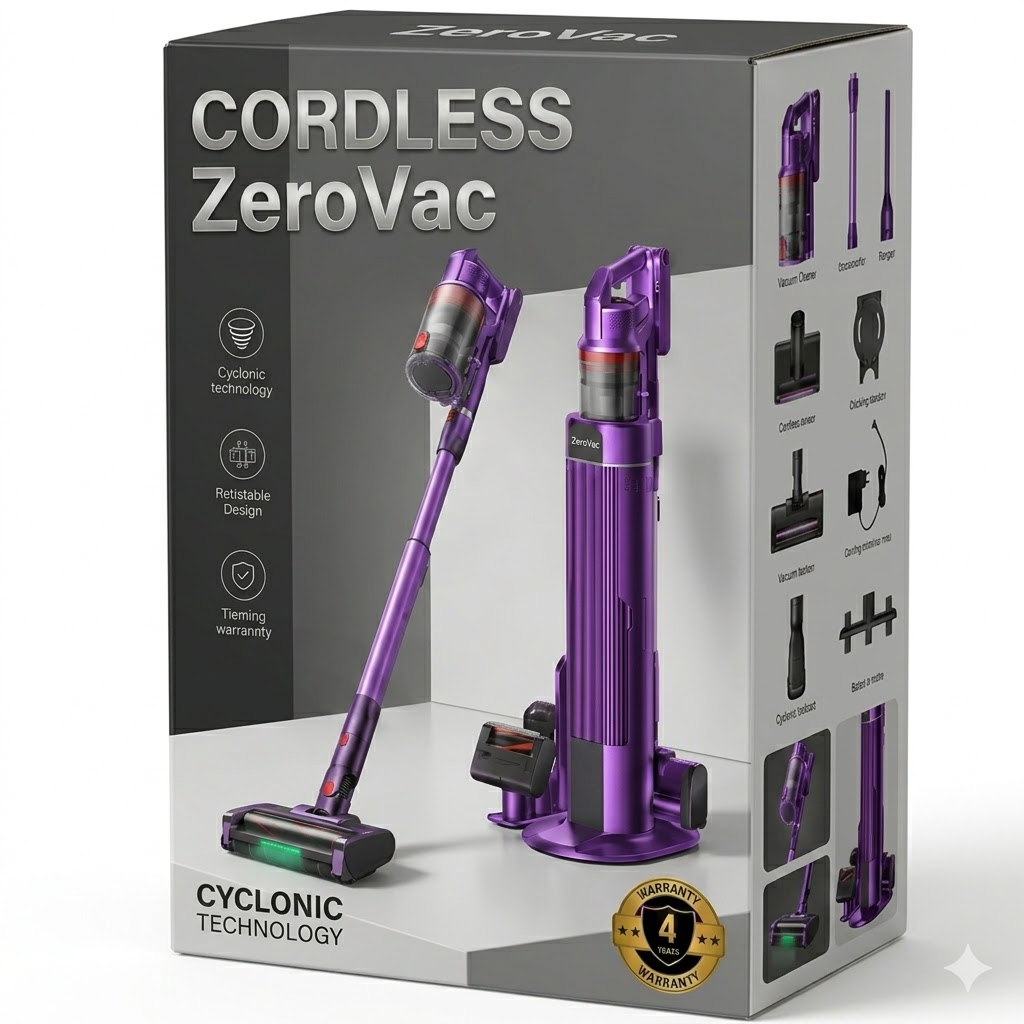 ZeroVac X design leve e versátil